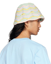 Casablanca Multicolor Crochet Wave Bucket Hat