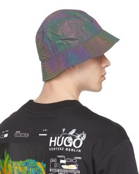 Hugo Purple Iridescent Twill Bucket Hat