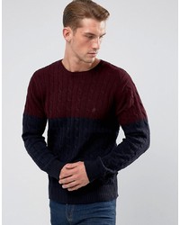 French Connection Cable Knit Block Jumper