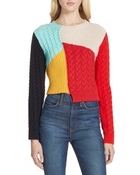 Alice + Olivia Lebell Colorblock Sweater