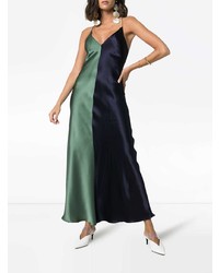 Lee Mathews Sierra Two Tone Silk Slip Dress