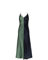 Lee Mathews Sierra Two Tone Silk Slip Dress