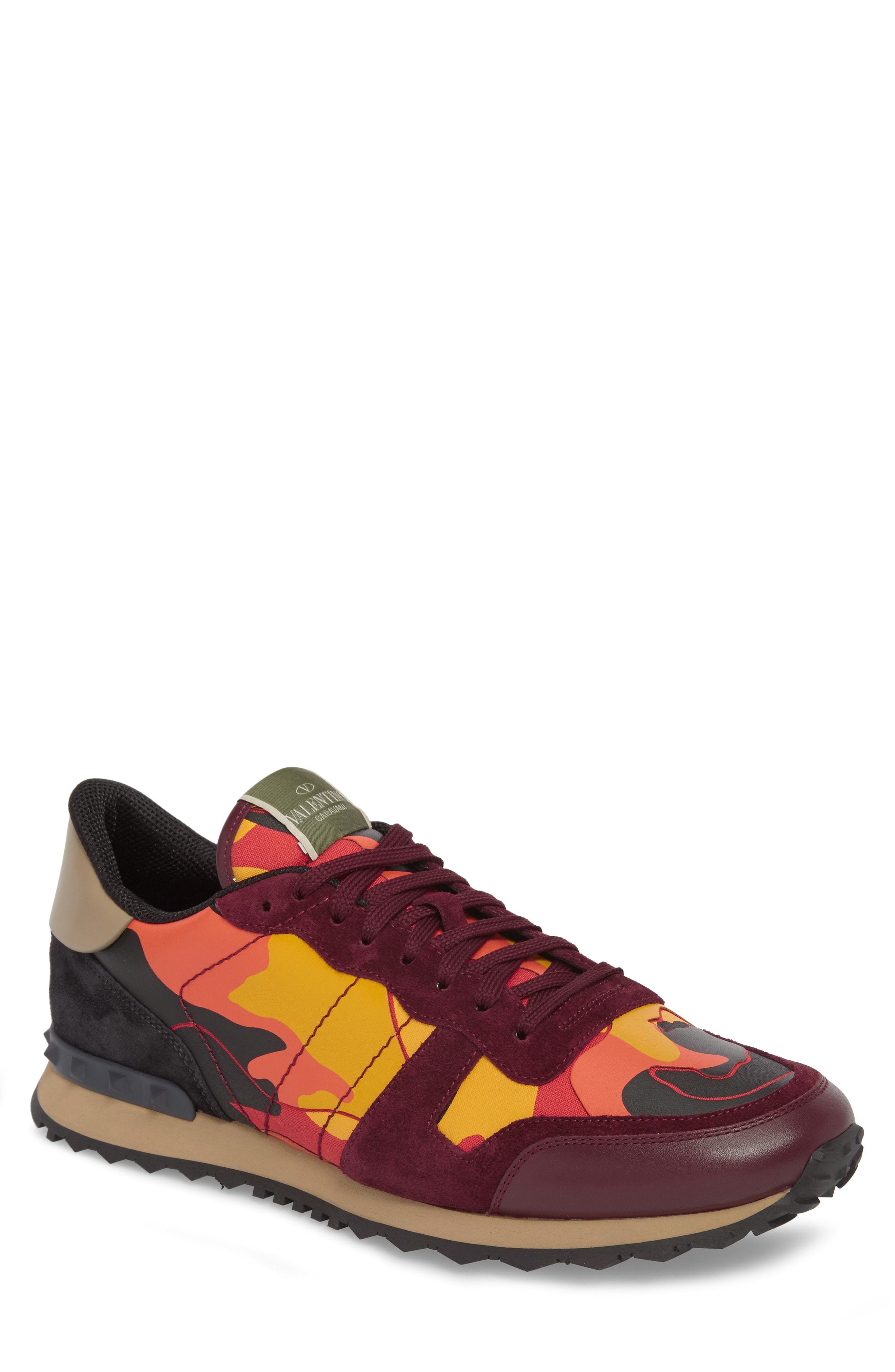 orange camo valentino trainers