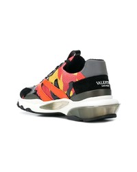 Valentino Camouflage Bounce Sneakers