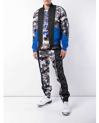 Mostly Heard Rarely Seen Camouflage Print Bomber Jacket