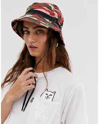 Multi colored Camouflage Bucket Hat