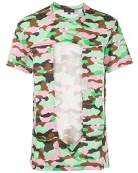 Comme Des Garcons Homme Plus Comme Des Garons Homme Plus Paneled Camouflage T Shirt