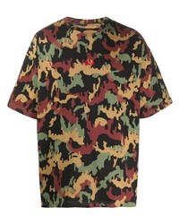 424 Logo Camouflage Print T Shirt