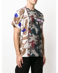 Gosha Rubchinskiy Patchwork Camouflage Asymmetric T Shirt