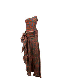 Multi colored Camouflage Evening Dress