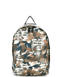 Multi colored Camouflage Leather Backpack