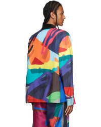 Sacai Multicolor Kaws Edition Colorblocked Shirt