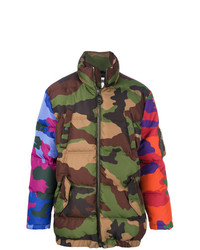 Moschino Padded Camouflage Coat