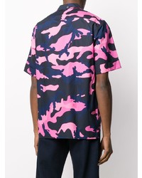 Valentino Camouflage Print Shortsleeved Shirt