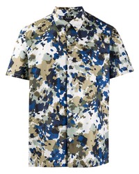 A.P.C. Landre Camouflage Print Cotton Shirt