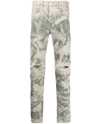 Multi colored Camouflage Skinny Jeans