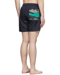 Moncler Navy Nylon Swim Shorts