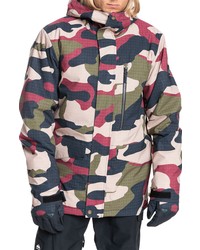Quiksilver Mission Print Insulated Hooded Snow Jacket