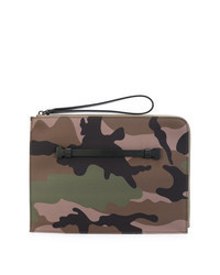 Multi colored Camouflage Zip Pouch