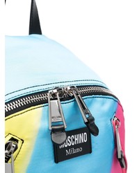 Moschino Colour Block Multi Pocket Backpack