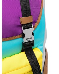 Moschino Colour Blocked Logo Backpack