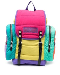 Moschino Quilted Colour Block Backpack