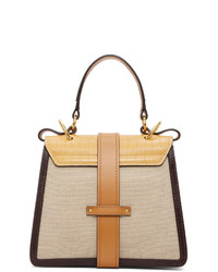 Chloé Off White And Yellow Small Aby Day Bag