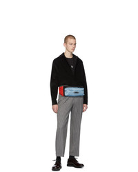 Marni Blue And Black Colorblock Belt Bag