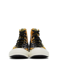 Converse Green And Yellow Chuck 70 High Sneakers