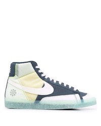Nike Logo Patch Panelled High Top Sneakers
