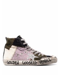 Golden Goose Patchwork High Top Sneakers