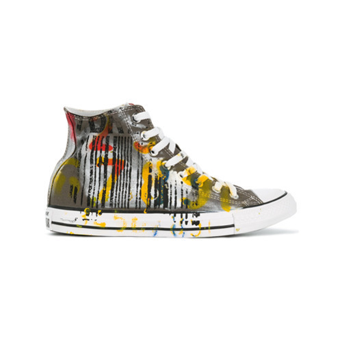 patterned high top converse