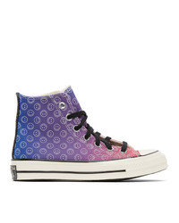 Converse Purple And Blue Happy Camper Chuck 70 High Sneakers