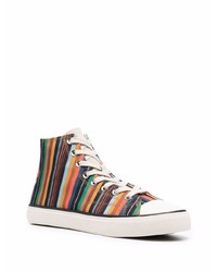 PS Paul Smith Striped High Top Sneakers