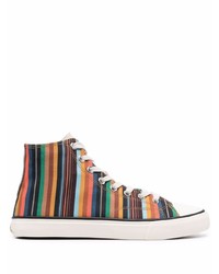 PS Paul Smith Striped High Top Sneakers