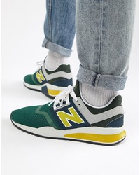 New Balance 247v2 Trainers In Green Ms247nmb
