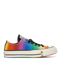 Converse Black And Multicolor Chuck 70 Pride Low Sneakers