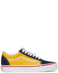 Vans Blue Yellow Bedwin The Heartbreakers Edition Og Old Skool Lx Sneakers