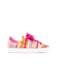 Emilio Pucci Lace Up Printed Sneakers