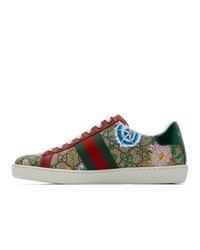 Gucci Multicolor Gg Flora Ace Sneakers