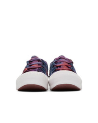 Needles Pink And Purple Tie Dye Asymmetric Ghillie Sneakers