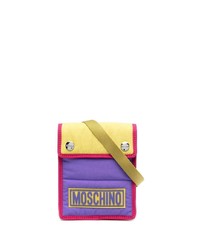 Moschino Quilted Colour Block Messenger Bag