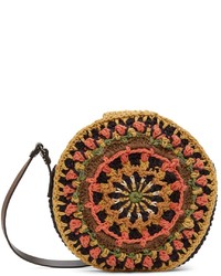 Andersson Bell Tan Hand Crochet Tambourine Messenger Bag