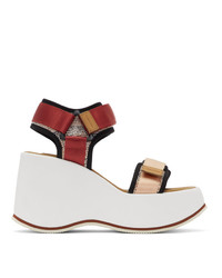 See by Chloe Red And Pink Yumi Sandals