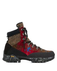 Multi colored Canvas Work Boots