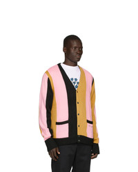 Noon Goons Black And Pink Striped The Droogs Cardigan