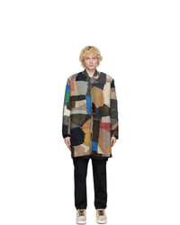 By Walid Multicolor Cashmere Repatch Miro Cardigan