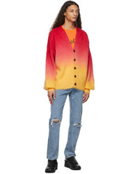 Stolen Girlfriends Club Red Yellow Faded Dreams Cardigan