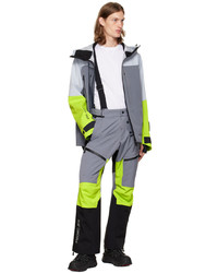 MONCLER GRENOBLE Gray Primaloft Ski Trousers