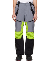 MONCLER GRENOBLE Gray Primaloft Ski Trousers